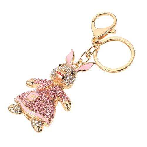 4 Stück Hase Schlüsselanhänger Kaninchen-Maskottchen-Puppe-Ornamente kaninchenförmiges Hängedekor Hasen anhänger hasenanhänger dekorativer Taschenanhänger schöner Schlüsselanhänger LIFKOME von LIFKOME