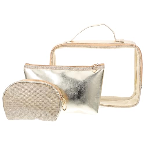 LIFKOME 1 Satz Modische Kosmetiktasche tragbare Kosmetiktasche Makeup Tasche schminke Make up Bags Vanity Bag kleine Schminktasche Outdoor-Make-up-Taschen Plastik Golden LIFKOME 1 Satz Modische Kosmetiktasche tragbare Kosmetiktasche Makeup Tasche schminke Make up Bags Vanity Bag kleine Schminktasche Outdoor-Make-up-Taschen Plastik Golden von LIFKOME
