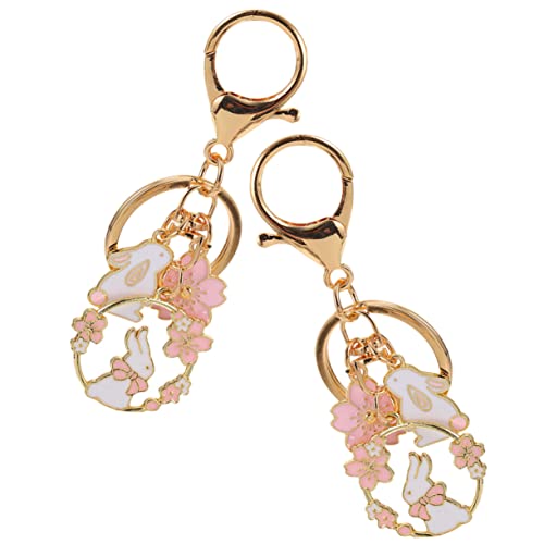 LIFKOME 2St Hase Schlüsselanhänger ästhetischer Schlüsselanhänger japanischer Schlüsselanhänger Kawaii schlüsselanhänger Kinder Kawaii Keychain Auto Schlüsselanhänger Geldbörse Charme von LIFKOME