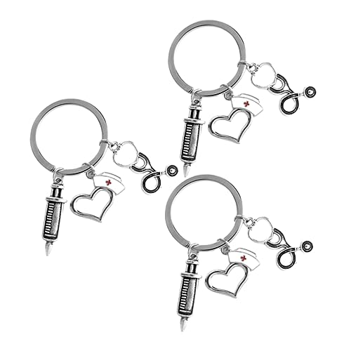 LIFKOME 3St Schlüsselringe -Anhänger Schlüsselanhänger sonograph Reize Grad autodeko Auto Dekoration Key Holder Keychain Sauf dekoringe Geschenkidee von LIFKOME