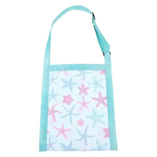 LIFKOME Bedruckte Strand Tasche Lunchpaket Für Strandtaschen Für Damen Schwimmbad Shell-Tasche Für Muschelsack Für Strandspielzeug Strandspielzeugtasche Für Netz Blue von LIFKOME