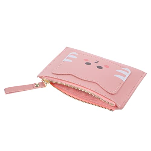 LIFKOME Cartoon-Geldbeutel damengeldbörse damengeldbeutel small Wallet karteikarten Halter Kinder geldbörsen Portemonnaie wechseln Katzengeldbörse Brieftasche für Teenager-Mädchen Rosa von LIFKOME