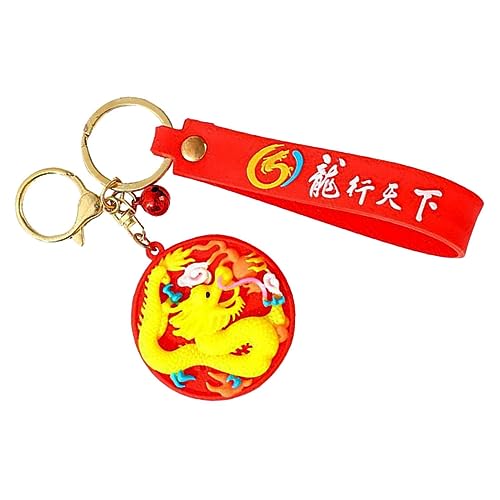 LIFKOME Dragon Ornamente Kirschschlüsselkettengefüllte Plüschschlüsselkettenschlüsselschnalle Keychain Gurt Gurte Geldbörse Charm CARM Ketten Gepäck Für Koffer Brieftaschen von LIFKOME