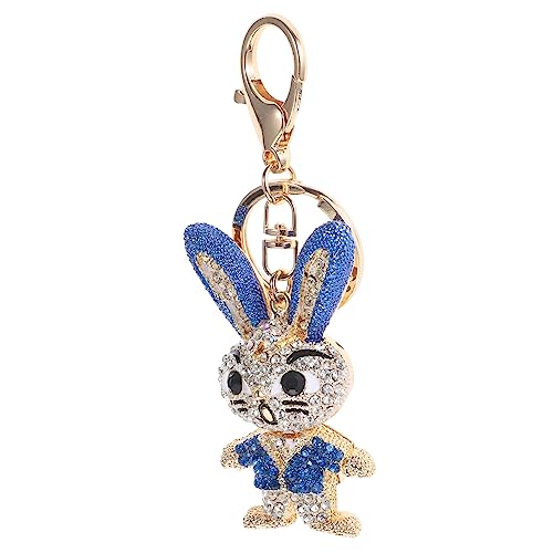 LIFKOME Hase Schlüsselanhänger Bookmark Book Marker Rucksackdekoration car Decor Popular Plüschtiere Geldbeutel-Anhänger Osterhasen-Anhänger Schlüsselanhänger-Anhänger Zinklegierung Blue von LIFKOME