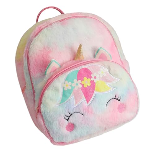 LIFKOME Plüsch Rucksack vermissen Tasche Geldbeutel Mini ausgestopft Schulranzen schultüte für Lightweight Backpack Mädchen Einhorn Rucksack Einhornrucksack für Mädchen von LIFKOME