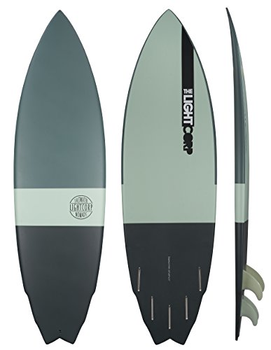 LIGHT BOARD CORP Truvalli Fish 3 Tone Epoxy-Future Surfboard, Dark Grey/Turquoises/Grey, 6'4" LIGHT BOARD CORP Truvalli Fish 3 Tone Epoxy-Future Surfboard, Dark Grey/Turquoises/Grey, 6'4" von LIGHT BOARD CORP
