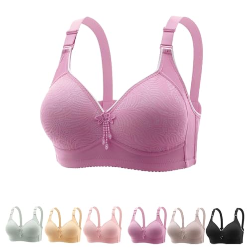 LIHWKD Modischer BH, Push-up-BH mit verstellbaren Trägern für Damen, Push-up-BH für Damen (36,Purple) von LIHWKD