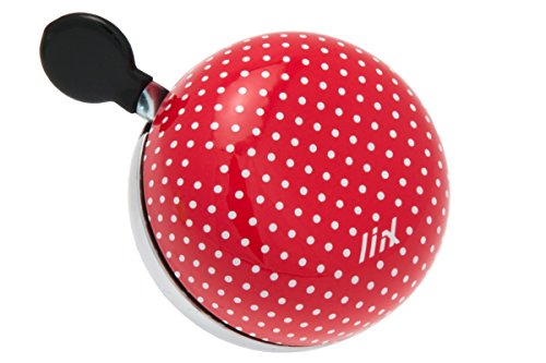 Liix Mini Ding Dong Fahrradklingel Polka Dots Red Liix Mini Ding Dong Fahrradklingel Polka Dots Red von Liix