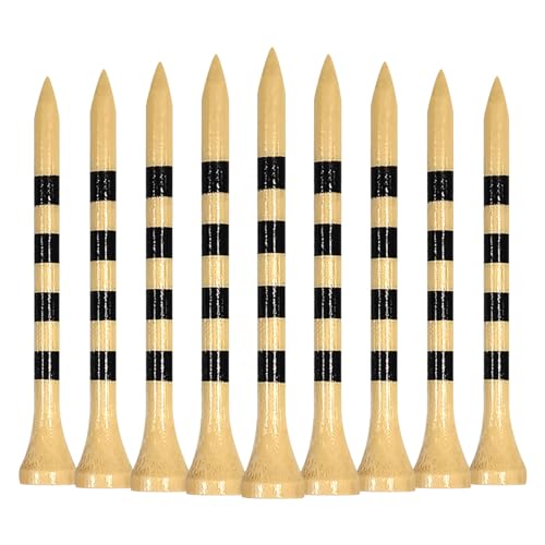LIKOSO Bambus Golf Tees 100 Stück 70mm Lang Tee Golf Zubehör LIKOSO Bambus Golf Tees 100 Stück 70mm Lang Tee Golf Zubehör von LIKOSO