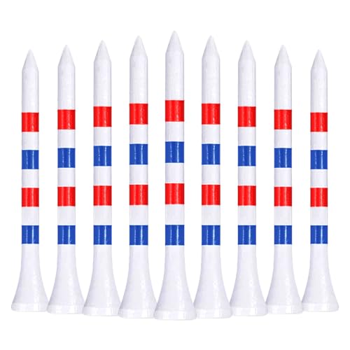 LIKOSO Bambus Golf Tees 100 Stück 70mm Lang Tee Golf Zubehör LIKOSO Bambus Golf Tees 100 Stück 70mm Lang Tee Golf Zubehör von LIKOSO
