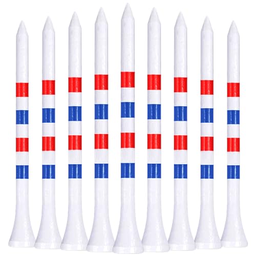 LIKOSO Bambus Golf Tees 100 Stück 83mm Lang Tee Golf Zubehör LIKOSO Bambus Golf Tees 100 Stück 83mm Lang Tee Golf Zubehör von LIKOSO
