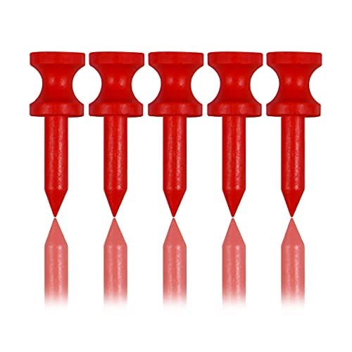 LIKOSO Golf Tees Holz 32MM 100 Stück Aus Bambus Biologisch Abbaubare langlebigere Rot von LIKOSO