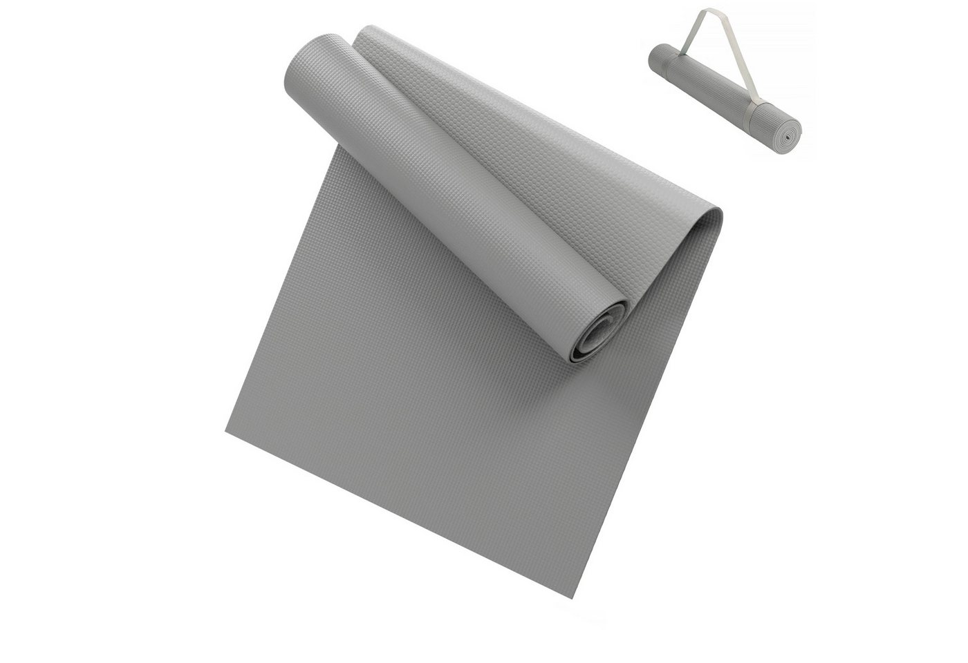 LILENO SPORTS Yogamatte 180x60cm inkl. Tragegurt - Gymnastik und Fitnessmatte extra rutschfest, Sport und Yogamatte hellgrau für indoor und outdoor, 4 mm Dicke LILENO SPORTS Yogamatte 180x60cm inkl. Tragegurt - Gymnastik und Fitnessmatte extra rutschfest, Sport und Yogamatte hellgrau für indoor und outdoor, 4 mm Dicke von LILENO SPORTS