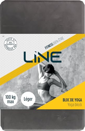 Yoga-Block – Pilates-Block – Yoga – Fitness, Grau Yoga-Block – Pilates-Block – Yoga – Fitness, Grau von LINE