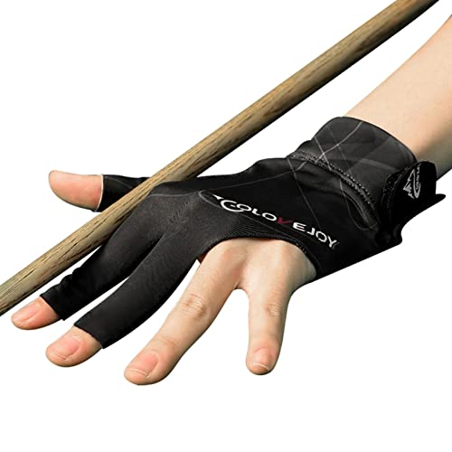 LINGJIONG Billard-Handschuh | 3 Finger Billard linke Hand Snookerhandschuh | Atmungsaktive Show-Handschuhe für Billard-Shooter | Pool-Snooker-Sportzubehör für Damen und Herren LINGJIONG Billard-Handschuh | 3 Finger Billard linke Hand Snookerhandschuh | Atmungsaktive Show-Handschuhe für Billard-Shooter | Pool-Snooker-Sportzubehör für Damen und Herren von LINGJIONG
