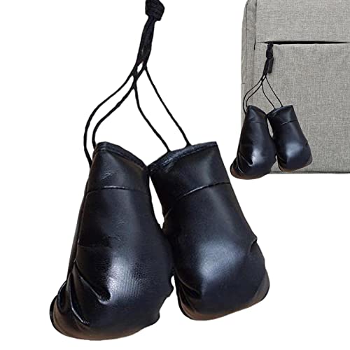 LINGJIONG Boxhandschuhe fürs Auto | 2 Stück Mini-Boxhandschuhe zum Aufhängen am Autospiegel | Mini Boxhandschuhe, Miniatur Boxhandschuhe, Boxhandschuhe Tasche Schlüsselanhänger Weihnachten Ostern von LINGJIONG