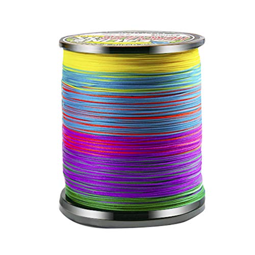 LIOOBO 2.0 500m Geflochtene Angelschnur Fluorocarbon Angelschnur Super Strong Angelschnur Multicolor PE Material Schnur von LIOOBO