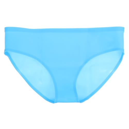 LIOOBO Frauen Bikini Unterwäsche wasserdichte Badehose Badehose Dame Dreieckige Silikon Badehose Blau von LIOOBO