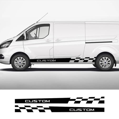 LIOUFTT 2 Teile/los Autoaufkleber, passend für Ford Transit Tourneo Custom Sport MK7 MK8 MK9 Lange Streifen Vinyl Aufkleber Autozubehör von LIOUFTT