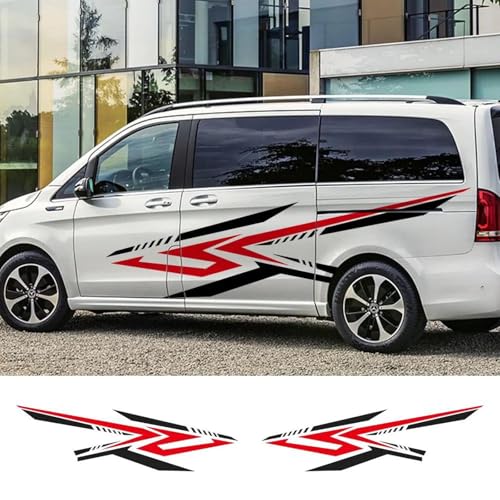 LIOUFTT 2 Teile/los Autoaufkleber, passend für Mercedes Benz Vito V-Klasse Viano W447 W639 W638 Camper Van Grafiken Vinyl Aufkleber Zubehör von LIOUFTT