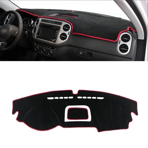 LIOUFTT Auto-Armaturenbrett-Abdeckung, Armaturenbrett-Matte, Sonnenschutz, passend für VW Tiguan MK1 2007 2008 2009 2010 2011 2012 2013 2014 2015, Zubehör von LIOUFTT