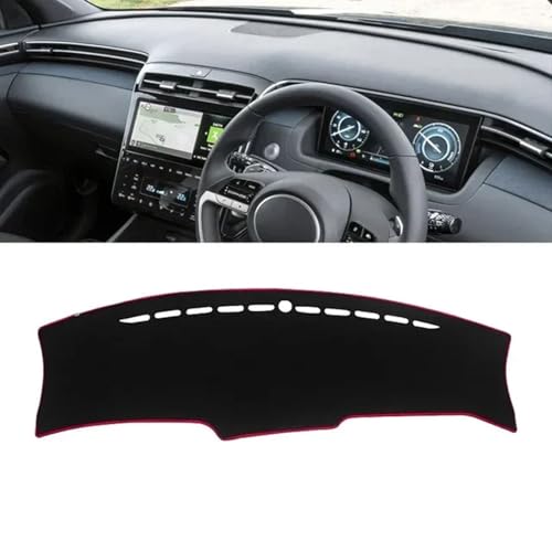 LIOUFTT Auto-Armaturenbrett-Abdeckung, Armaturenbrett-Matte, Sonnenschutzpolster, passend für Hyundai Tucson NX4 2021 2022 2023 2024 Zubehör von LIOUFTT