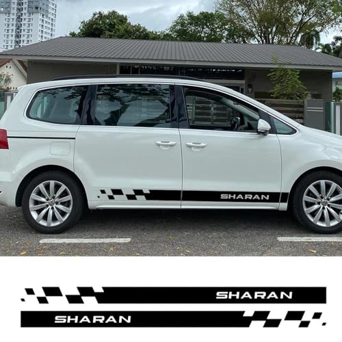 LIOUFTT Auto-Seitentür-Aufkleber, passend für VW Sharan 7N 7M Carosserie Camper Van Vinyl-Aufkleber Racing Sport Graphics Tuning-Zubehör von LIOUFTT