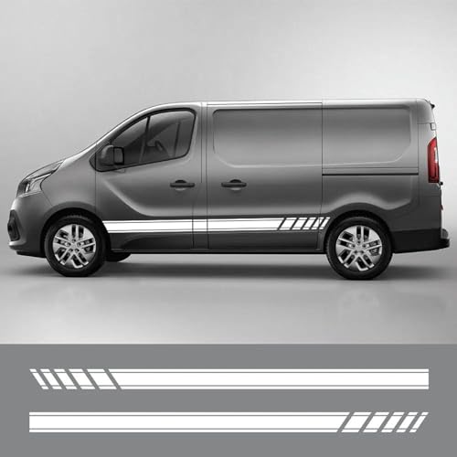 LIOUFTT Autotür-Streifenaufkleber, Wohnmobil-Vinylaufkleber, passend für Renault Trafic 3 2, FIAT Talento, Nissan NV300, Opel Vivaro von LIOUFTT