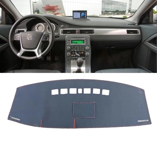 LIOUFTT Leder-Auto-Armaturenbrett-Abdeckung, Armaturenbrett-Matte, Teppich, passend für Volvo S80 S80L 2007 2008 2009–2011, Zubehör von LIOUFTT