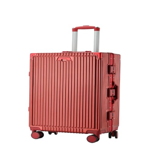 LIPPSYYDS Trolley-Koffer 20-Zoll-Trolley-Koffer for Männer Und Frauen, 24-Zoll-Geschenk-Trolley-Koffer, Business-Boarding-Koffer Reisekoffer (Color : Red, Size : 20in) von LIPPSYYDS