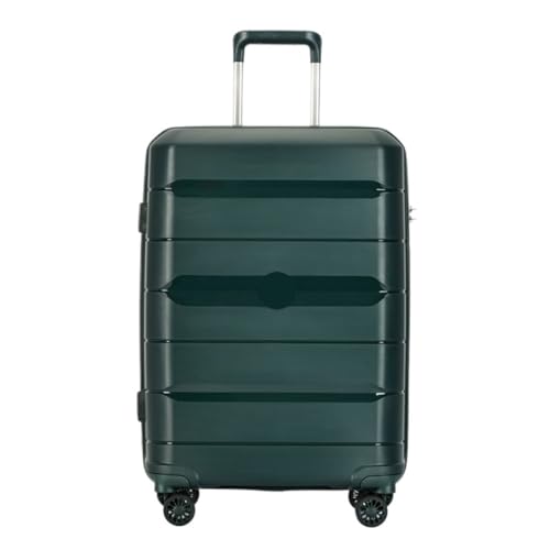 LIPPSYYDS Trolley-Koffer Hochwertiger Trolley-Koffer mit Aluminiumrahmen, 20/24/28-Zoll-Boarding-Koffer, Internet-Promi-Koffer Reisekoffer (Color : Green, Size : 20in) von LIPPSYYDS