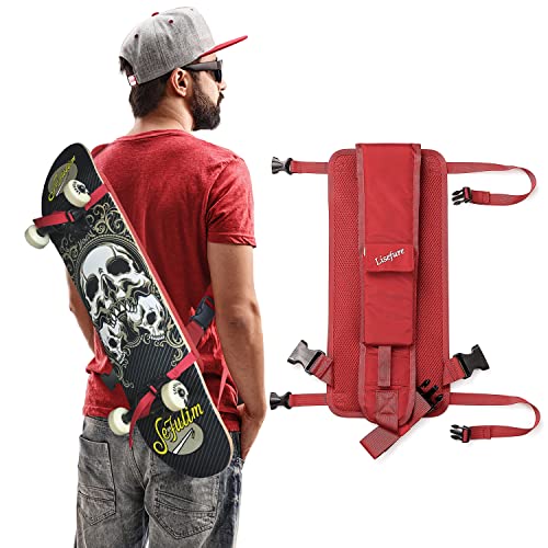 LISEFURE Skateboard-Tasche Skateboard-Gurt-Rucksack Universelle tragbare Skateboard-Tasche … von LISEFURE