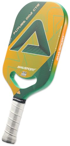 AMA Sport Future 002 Pickleball-Paddel – Toray T700 Carbon – 20 mm mehrschichtiger Kern – Extra Spin Tech – kantenloses Design – Air Dynamic Throat – Thermogeformte Kraft und Kontrolle AMA Sport Future 002 Pickleball-Paddel – Toray T700 Carbon – 20 mm mehrschichtiger Kern – Extra Spin Tech – kantenloses Design – Air Dynamic Throat – Thermogeformte Kraft und Kontrolle von LITIAN
