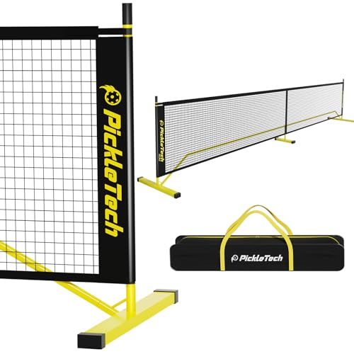 Pickletech 3.0 Version Pickleball-Netz, tragbares Outdoor-Spiel, 6,6 m Pickleball-Netz, USAPA-Vorschrift, Pickle-Ballnetz-System mit Tragetasche für Auffahrt von LITIAN