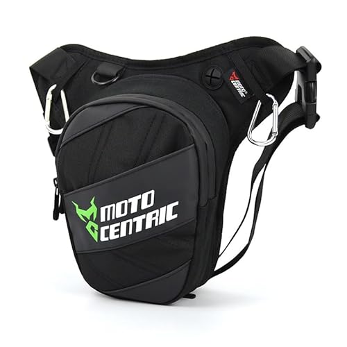 Beintasche Motorrad Motorrad-Hüfttasche, Beintasche, wasserdicht, for Motorradfahrer, Umhängetasche, Racing Crossbody-Hüfttasche, Moto-Taschen Motorrad Beintasche(Green) von LIUCHUCHU