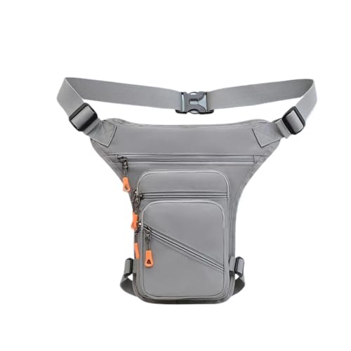 Beintasche Motorrad Taille Tasche Sport Fanny Pack Bein Tasche Geldbörse for Laufen Outdoor Angeln Radfahren Reise Motorrad Beintasche(Grey) von LIUCHUCHU