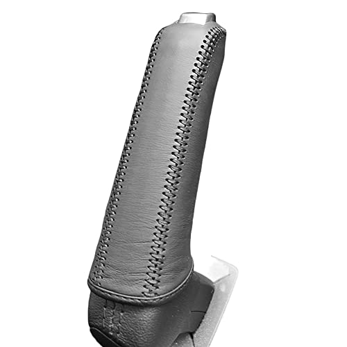Handbremse Abdeckung Autohandbremsabdeckung Hülle Fit verwendet for Ford Focus 2.0L 2012 Autohandbremse Grips Hand genähte echte Lederabdeckung Handbremse SchutzhüLle ( Color : Noir ) von LIUCHUCHU