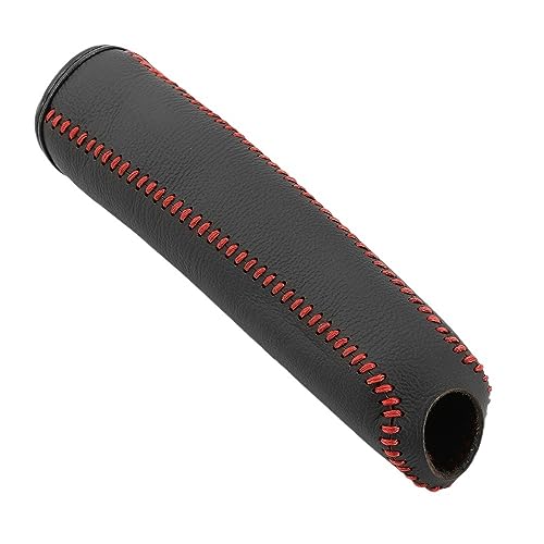 Handbremse Abdeckung Geeignet for Leder-Getriebe, Handbremsen-Abdeckung, Auto-Innenausstattung for Kia K2 K5 Rio 3 Handbremse SchutzhüLle ( Color : Red ) von LIUCHUCHU