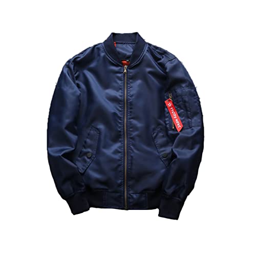LIUHD Herren Leicht Bomberjacke Herren Baseball Jacken Militärjacke Bomberjacke Mäntel,Blue,6XL LIUHD Herren Leicht Bomberjacke Herren Baseball Jacken Militärjacke Bomberjacke Mäntel,Blue,6XL von LIUHD