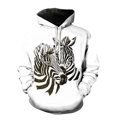 LIULINLIN Malerei Kunst Tier Zebra 3D Druck männer Hoodie Casual Harajuku Langarm Übergroßen Outdoor Pullover Sweatshirt von LIULINLIN