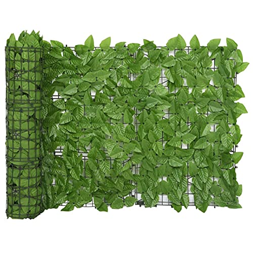 LIUNJHUY Balkonblende mit grünen Blättern, 300 x 75 cm, Schutzscheibe, Windschutz, Sonnenschutz, Sonnenschutz, Outdoor, Garten, interessant von LIUNJHUY