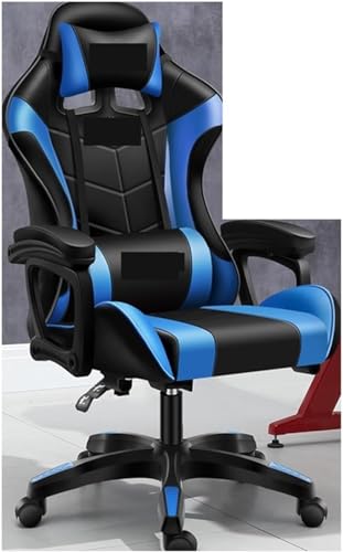 LIUNJHUY Chefsessel, Gaming-Stuhl, Leichter Bürostuhl, Gamer-Computerstuhl, ergonomischer Drehstuhl, Liegestuhl, Gamer-Stühle, Stuhl (Farbe: Blau) Interesting von LIUNJHUY