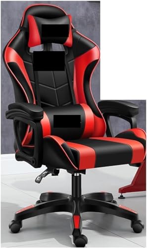 LIUNJHUY Chefsessel, Relax-Stuhl, Schreibtischstuhl, Büromöbel, Chaiselongue, Gaming-Computersessel, Gamer, ergonomischer Stuhl (Farbe: Rot) Interesting von LIUNJHUY