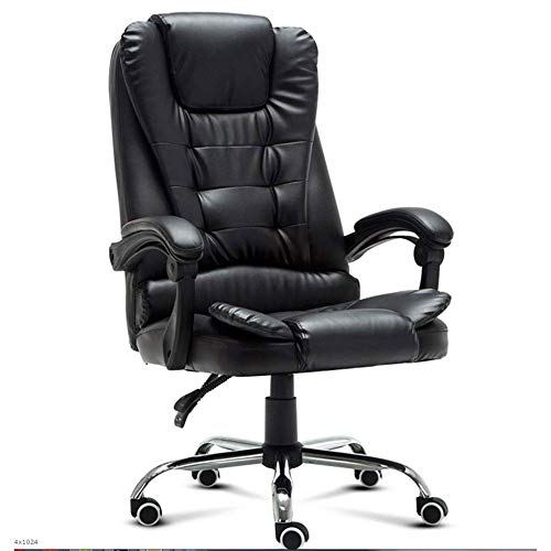 ergonomischer Bürostuhl Executive PU-Leder-Drehstuhl mit hoher Rückenlehne und einziehbarer Fußstütze, kann angehoben und um 360 Grad gedreht werden. Ergonomisch gestaltet, um körperliche Ermüdung zu von LIUNJHUY