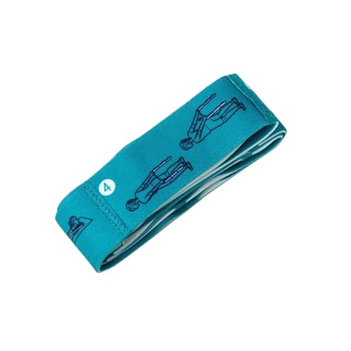 LIUPOCVRE 1PC Yoga Digitales Segment-Stretchband Dance Fitness Hochelastisches Spannungswiderstandsband mit Aktionsmuster(Blue) von LIUPOCVRE