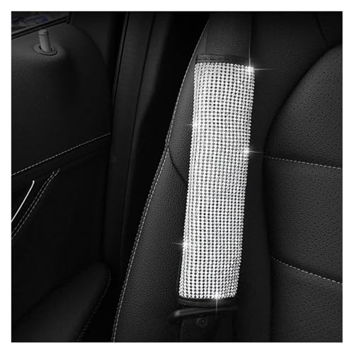 LIUPOCVRE Bling Bling Strass Kristall Auto Handbremse Griffe Abdeckung Gangschaltung Halsbänder Abdeckung Sicherheitsgurt Abdeckung Pad Auto Innen Zubehör(Seat belt cover) von LIUPOCVRE