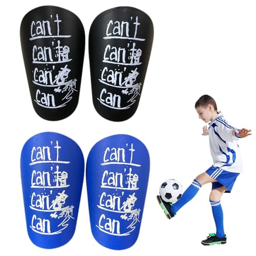 2 Paar Mini Schienbeinschoner Fußball, Kleine Schienbeinschoner, 9,5 x 6cm Stoßfeste Anti-Kollisions Mini Shin Pads, Schutzzubehör Schienbeinschoner Mini für Männer Frauen & Jugendliche Kinder von LIURFLNC