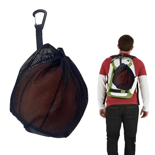 LIURFLNC Ballnetz 1 Ball, Ballnetz Tragbare Faltbar mit Kordelzug, Rucksack Balltasche Basketball Zubehör, Basketball Tasche für Fußball Tennis Aufbewahren und Tragen von Basketbällen LIURFLNC Ballnetz 1 Ball, Ballnetz Tragbare Faltbar mit Kordelzug, Rucksack Balltasche Basketball Zubehör, Basketball Tasche für Fußball Tennis Aufbewahren und Tragen von Basketbällen von LIURFLNC