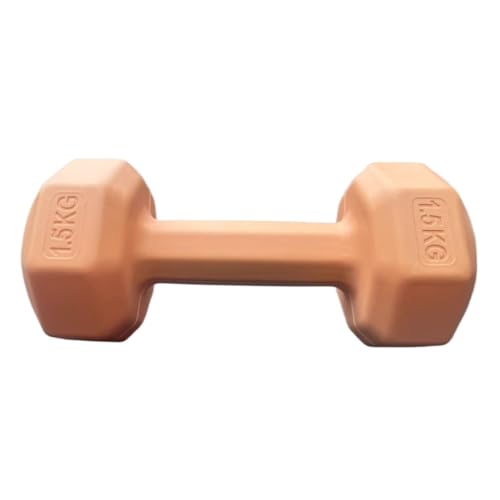 Hantel Hanteln Umweltfreundliches Armtrainingsgerät For Das Heim-Fitnessstudio Solide Sechseckige Farbige Hanteln Dumbell(Orange,6kg) von LIUZUO