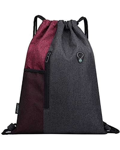 LIVACASA Turnbeutel Mit Reißverschluß Innentasche Sportbeutel Hipster Gym Bag Gefüttert Rucksack Mit Verstellbar Tunnelzug Turnsack Gymsack für Damen und Herren LIVACASA Turnbeutel Mit Reißverschluß Innentasche Sportbeutel Hipster Gym Bag Gefüttert Rucksack Mit Verstellbar Tunnelzug Turnsack Gymsack für Damen und Herren von LIVACASA